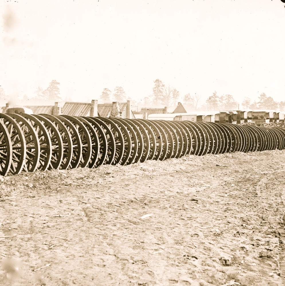 City Point Virginia Army Wagon Wheels Poster Print