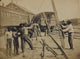 Military Railroad Operations in Northern Virginia Poster Print showing soldiers loosening railroad tracks