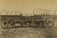 Civil War Poster Print featuring three wagons used for army supplies