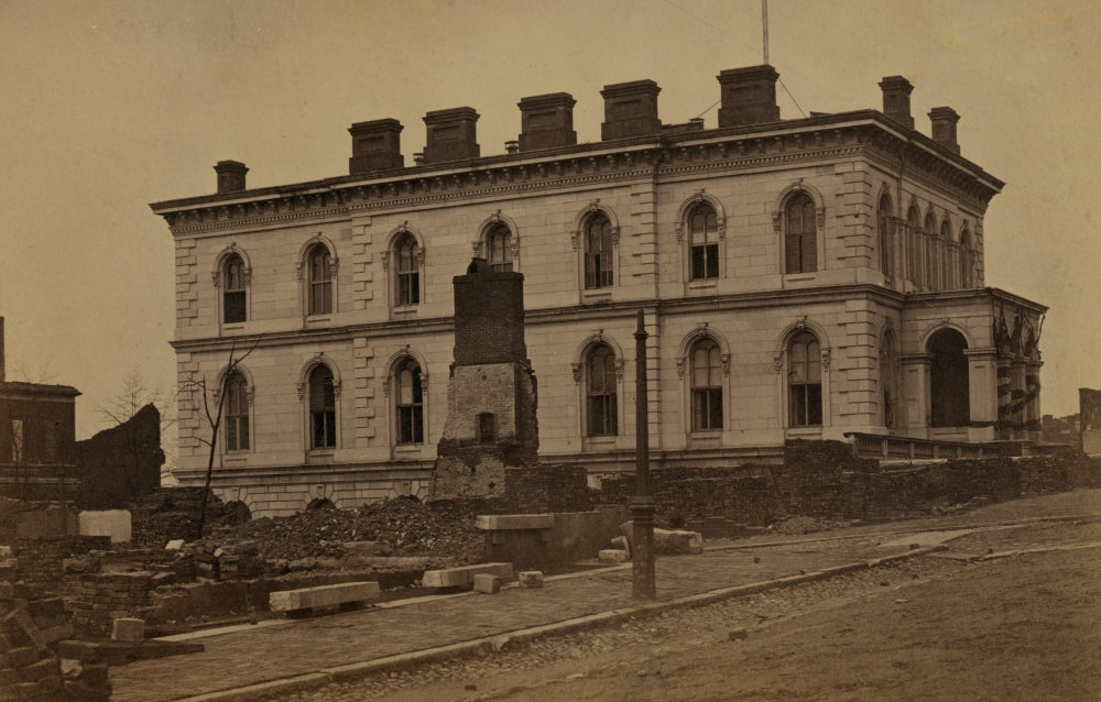 The Custom House, Richmond, VA, 1865 poster print showcasing historical architecture.