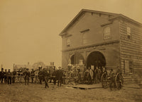 U.S. Fire Department Steam Fire Engines Poster Print from 1863