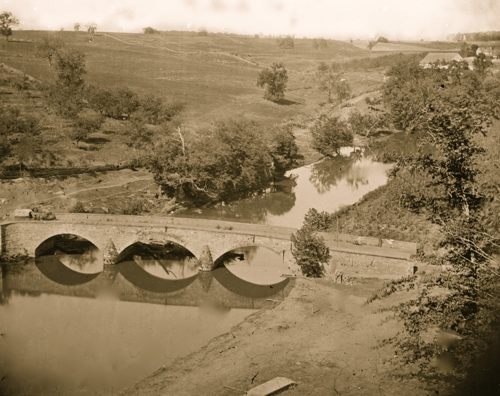 Antietam Bridge Poster Print showcasing beautiful landscape artwork