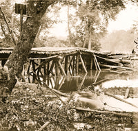 Chickahominy River military bridge poster print showcasing historical significance.