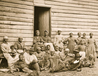 Cumberland Landing, Va. Group of 'Contrabands' at Foller's House Poster Print