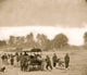 Ambulance Drill in the Field Poster Print, emergency response artwork