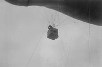 Military Observer Balloon View Battlefield Poster Print