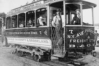 #7 Baltimore & Ohio Trolley Poster Print showcasing vintage DC transport