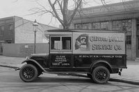 Capitol Towel Service Company Truck Poster Print showcasing vintage urban life.
