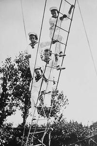 Crown Prince of Germany's Children Frolic on Rope Ladder Poster Print