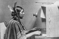 Native American Switchboard Operator art print - Helen of Many Glacier Hotel