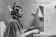 Native American Switchboard Operator art print - Helen of Many Glacier Hotel