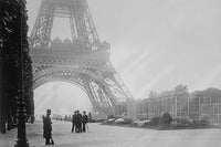 WWI Guard standing watch at the Eiffel Tower poster print.