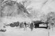 Horseback Riding in Central Park Snowfall Poster Print