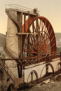 Lady Isabella Waterwheel poster print from Laxey, Isle of Man, 72 feet tall