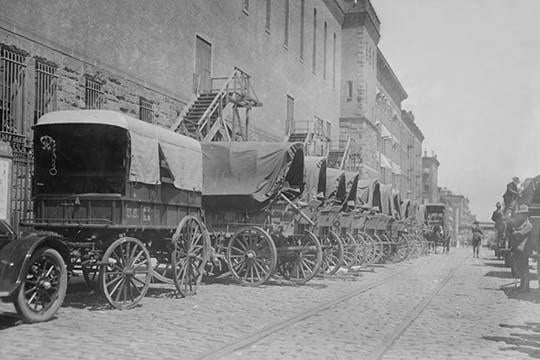 New York National Guard Baggage Train Poster Print - Empty but Ready for Transport