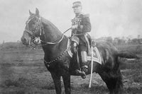 Porfirio Diaz Mounted on Horseback Poster Print