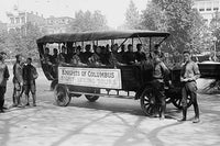 Knights of Columbus Bus Wounded Soldiers DC Sightseeing Tour Poster Print