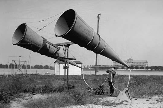 Bolling Air Field Horn Amplifiers Poster Print showcasing aviation history.