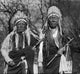 Two Cheyenne Chiefs in Feathered War Bonnets Poster Print
