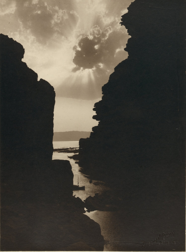 Dead Sea Sun Breaks the Clouds Poster Print - Amon Gorge