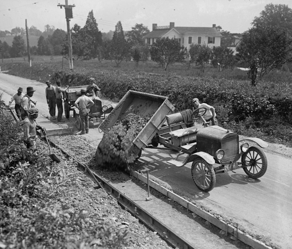 Herr Dump Car Mfg. Co. Sidewalk Unloading Poster Print