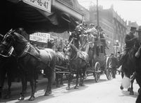 California Delegates on Stagecoach at the 1912 Republican National Convention Poster Print.