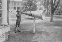 Army Bugler with Large Megaphone at Fort Totten Poster Print