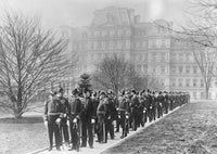 New Year's Reception at the White House Poster Print featuring Admiral Dewey and officers.