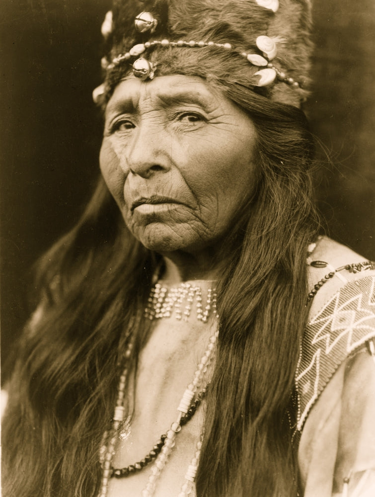 Klamath Woman Head-and-Shoulders Portrait Poster Print