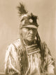 Head-and-shoulders portrait of Crow man - Poster Print