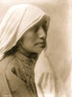 Bust of a Taos Woman with Scarf Poster Print showcasing cultural artistry.