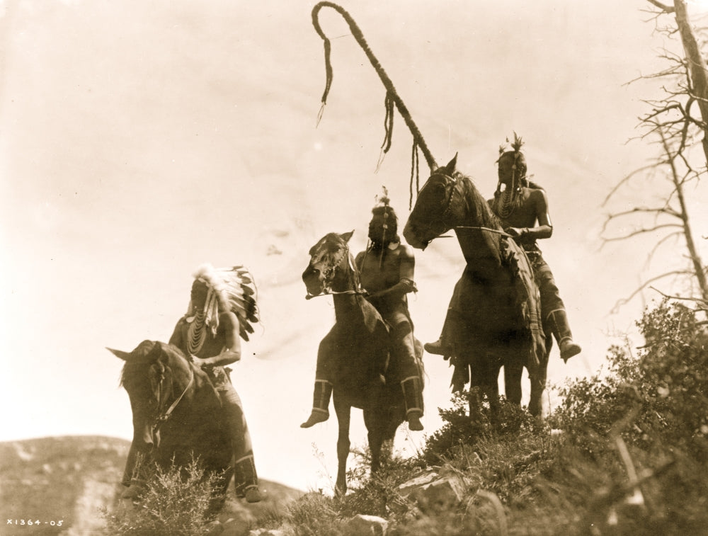 Which Way Indian on Horseback Poster Print