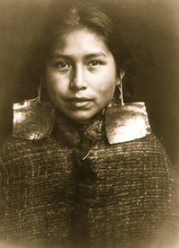 Tsawatenok Girl Head and Shoulders Portrait Poster Print