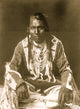 Wades in Water Piegan Indian Portrait Poster Print