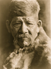 Yokuts Chief Portrait Poster Print - Head-and-Shoulders View