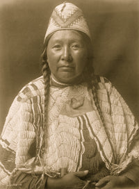 Yakima Woman Half-Length Portrait Poster Print showcasing indigenous culture