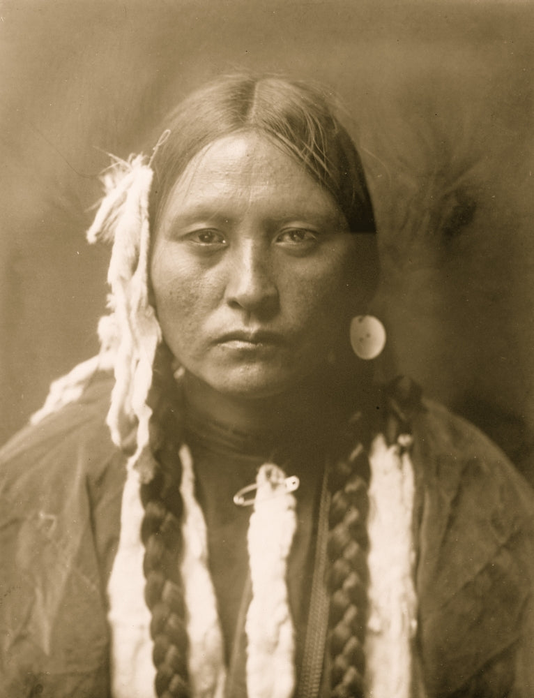 Kootenai Woman Head-and-Shoulders Portrait Poster Print