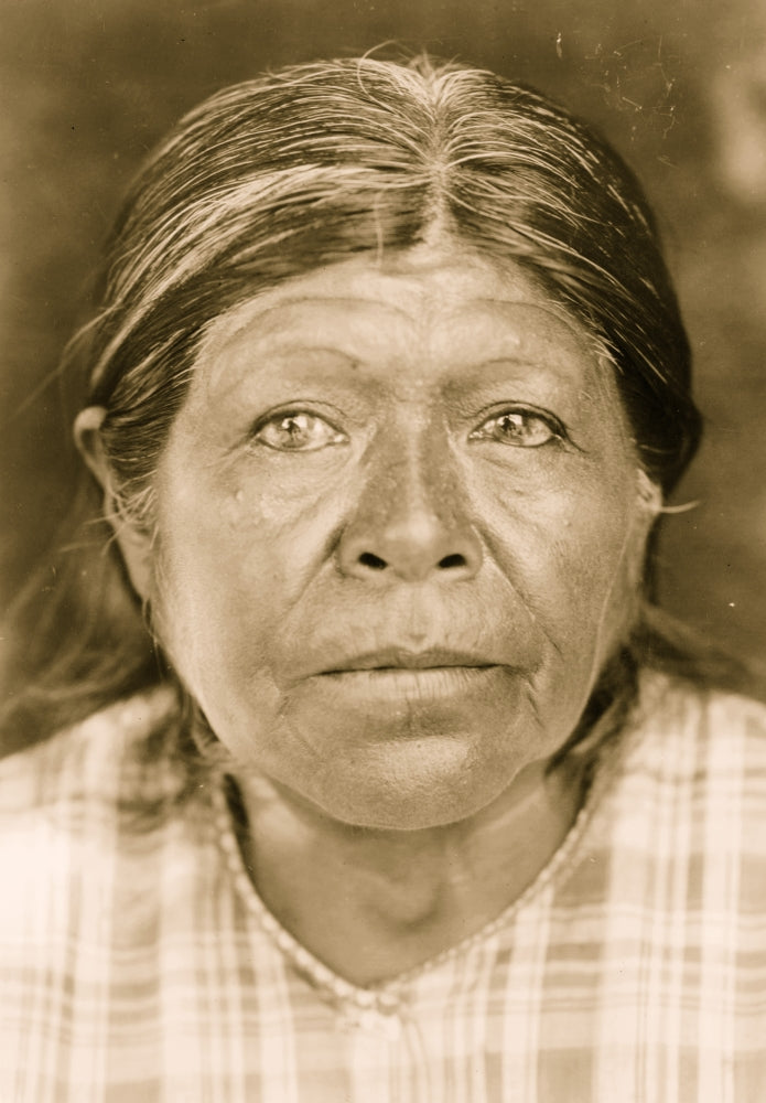Chukchansi woman head-and-shoulders portrait poster print