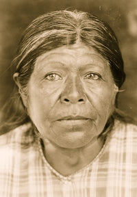 Chukchansi woman head-and-shoulders portrait poster print