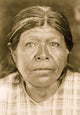 Chukchansi woman head-and-shoulders portrait poster print