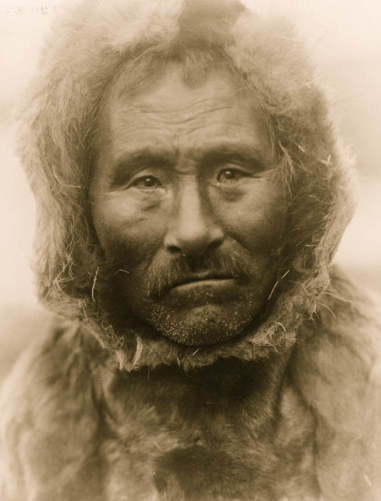 Head-and-Shoulders Portrait of a Noatak Man Poster Print