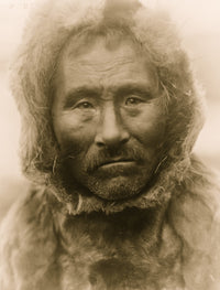 Head-and-Shoulders Portrait of a Noatak Man Poster Print