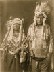Piegan Husband and Wife Portrait Poster Print showcasing a cultural heritage theme.