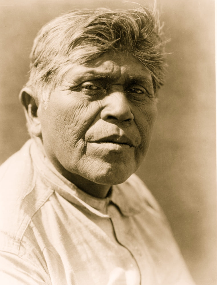 Serrano man head-and-shoulders portrait poster print.