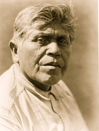 Serrano man head-and-shoulders portrait poster print.