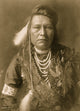 Inashah half-length portrait poster print featuring a Yakama man.