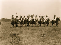 Poster Print of Several Cheyenne Chiefs on Horseback in an Open Field