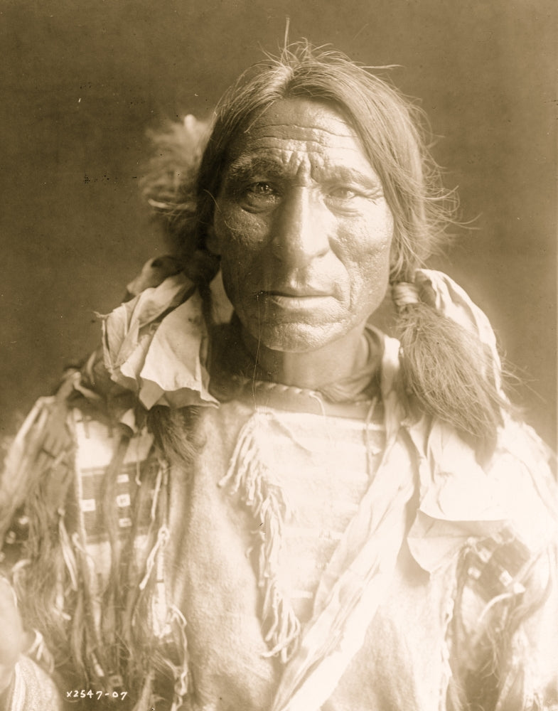Elk Boy Oglala Man half-length portrait poster print