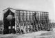 La Ville de Paris Dirigible Balloon Poster Print in hangar