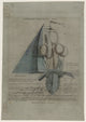 Airship navigational system design drawing poster print by Stoupy Bijou.